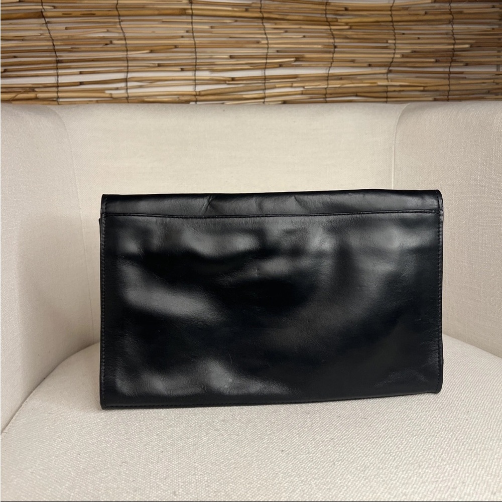ALLSAINTS Black and White Animal Print Clutch - Picture 2 of 8